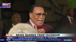 FACEBOOK BAN RALLY: Louis Farrakhan in Chicago, IL