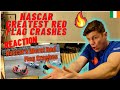 NASCAR GREATEST RED FLAG CRASHES INSANE PILE UPS IRELAND REACTION