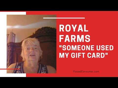 Royal Farms - Some one in your store use my gift card