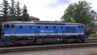 preview picture of video 'Jesenik, manewry lokomotywy 750 715-5 České dráhy'