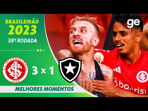 Gols e lances de Internacional x Botafogo