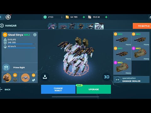 Steel Stryx | Glacier ULT Calamity | Super Strongest | War Robots Gameplay 