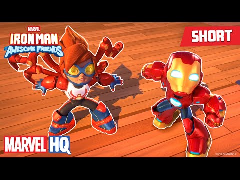 Meet Iron Spider! 🕷️ | Meet Iron Man and his Awesome Friends | @MarvelHQ @disneyjr