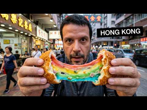 Um dia inteiro provando comidas em Hong Kong!! (comida de rua) 🇭🇰