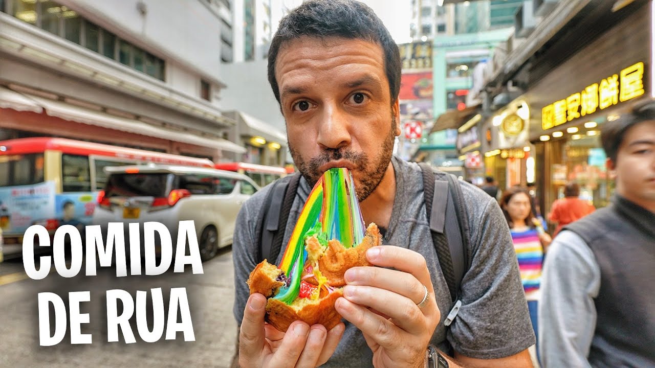 Um dia inteiro provando comidas em Hong Kong 🇭🇰