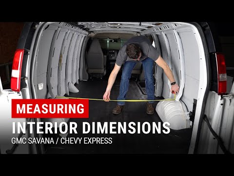 GMC Savana & Chevrolet Express Cargo Van Interior Measurements