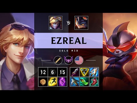 Ezreal Mid vs Rumble: Killing spree - NA Master Patch 25.S1.1