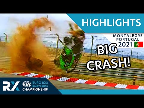 世界ラリークロス 第7戦ポルトガル（モンテリーガ）2021年 RX3クラスのDay1ハイライト動画