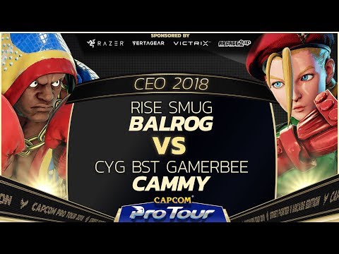 Rise Smug (Balrog) vs CYG BST GamerBee (Cammy) - CEO 2018 - Pools - CPT 2018