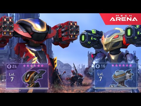 Who is Better? Repeater 12 & Killshot vs Shadow & Disruptor 8 | Mech Arena