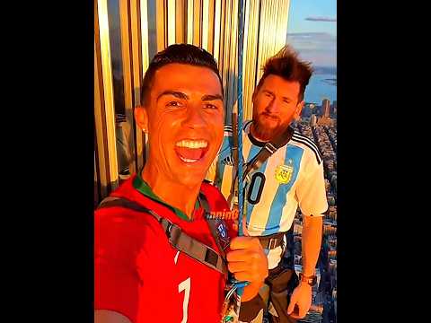 ESCALAMOS UMA TORRE GIGANTE… DEU MUITO ERRADO ☠️ #cr7 #messi #shorts
