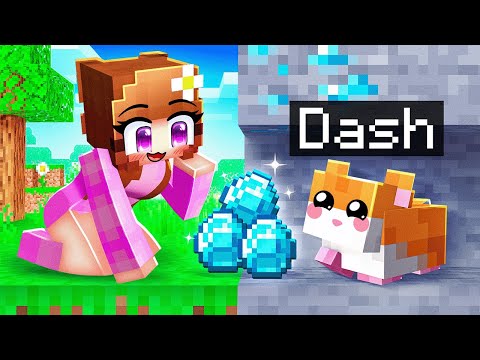 Playing as a BABY HAMSTER In Minecraft!