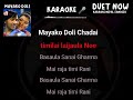 Mayako doli chadhai Karaoke 🎤 Track with Lyrics by Yash Kumar|| Short Karaoke