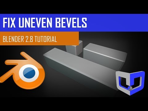 Switching From Maya to Blender 2.8 - Fixing Uneven Bevels