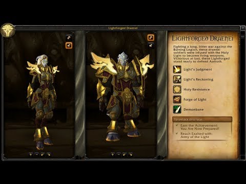 World of Warcraft Allied Races: Lightforged Draenei Quest Line
