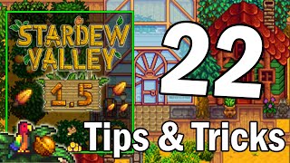 22 Tips and Tricks for the NEW 1.5 Update in Stardew Valley - Complete Updated Starter Guide