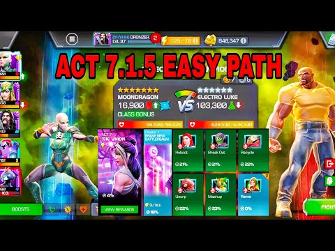 MCOC ACT 7.1.5 EASY PATH FOR BEGINNERS,MARVEL CONTEST OF CHAMPIONS 