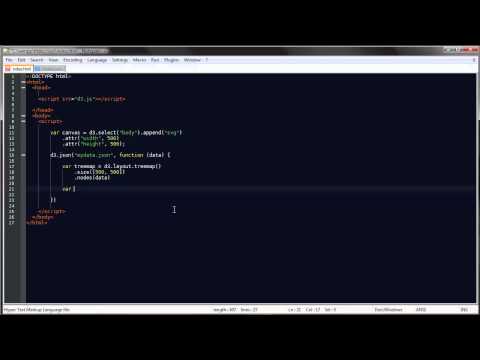 TUTORIAL D3.JAVASCRIPT Lesson 19 / The Treemap Layout