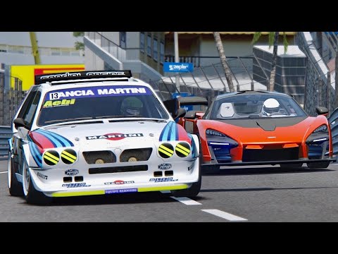 McLaren Senna vs Lancia Delta S4 - Monaco
