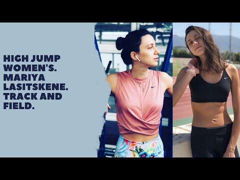 High Jump women's. Mariya Lasitskene. Track and field.