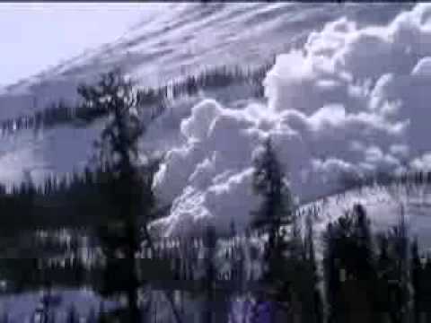 Incredible footage of an avalanche
