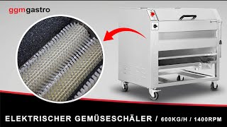 Éplucheuse à légumes professionnelle - 450kg/h - 750W - 230V - 1400rpm