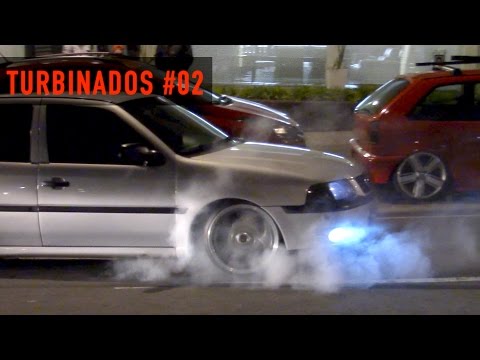 🔥 TURBINADOS #02 - Gol Turbo, F250 Turbo Diesel fazendo burnout e outros carros turbo!