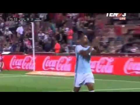 Claudio Beauvue Goal  Granada 0 - 3 Celta de Vigo   16/04/2017 HD