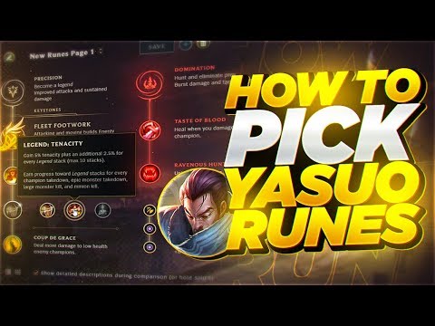 Yassuo | HOW TO PICK YOUR RUNES AS YASUO!
