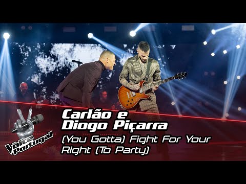 Prova Cega de Carlão e Diogo Piçarra - "Fight For Your Right" | The Voice Portugal