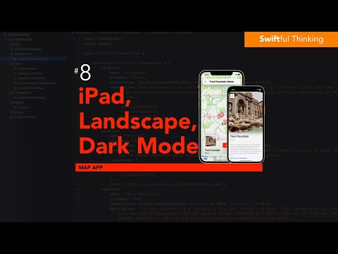 Update SwiftUI App for iPad, Landscape, and Dark Mode | SwiftUI Map App #8 thumbnail