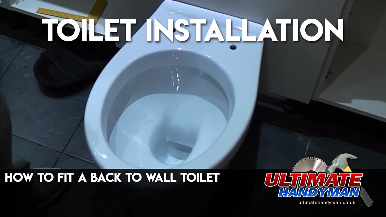 How to fit a back to wall toilet