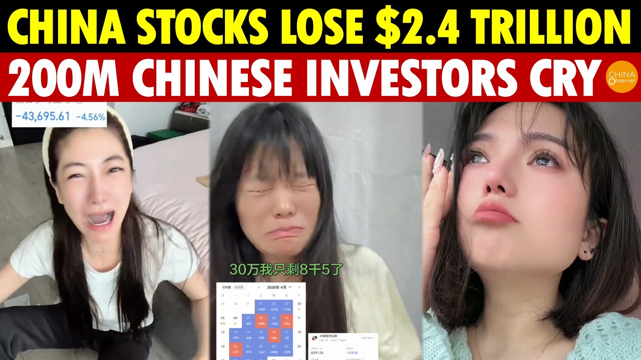 200M Investors Weep! China Stocks Lose $2.4 Trillion—More Than S. Korea’s GDP; Financial Coup Ahead?