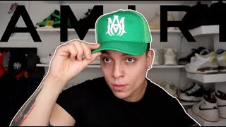 BEST DESIGNER OUT! AMIRI Green Trucker Hat (Review)