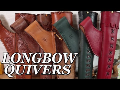 Longbow Leather Quivers, hold your arrows in style, archery quiver