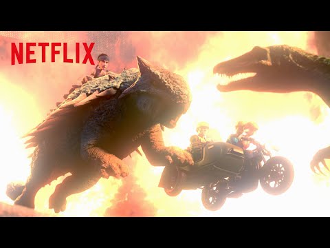 Escaping the Bunker 💥 Jurassic World Camp Cretaceous | Netflix Family