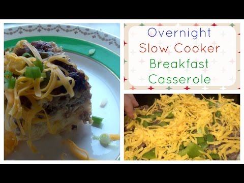 Slow Cooker Overnight Breakfast Casserole