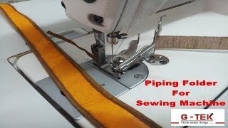 A-10 Double Fold Piping Folder Demo