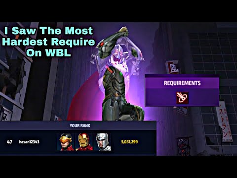 I Saw The Most Hardest Require On WBL - Marvel Future Fight