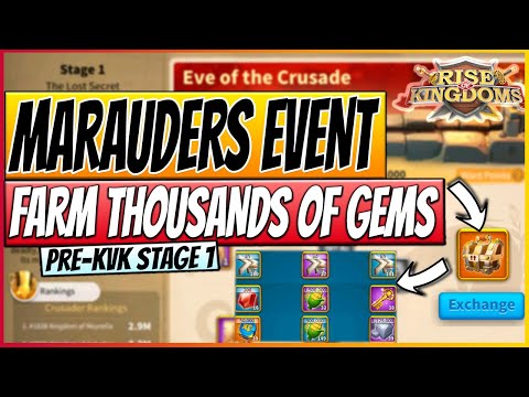 FARM INSANE REWARDS | PRE-KVK Marauder Event | Eve of the Crusade Stage 1 | Rise of Kingdoms 2020