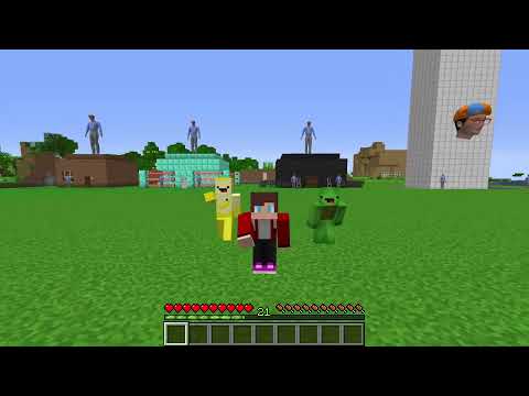 Creepy BLIPPI Titan vs Security House in Minecraft Maizen JJ and Mikey