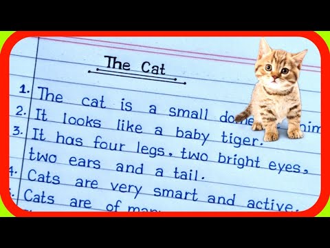 10 Lines On Cat In English || Essay On Cat In English || Cat Essay In English ||