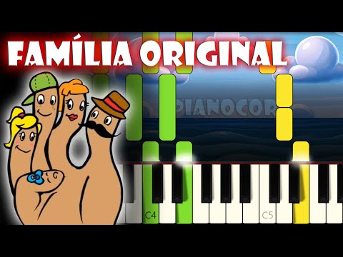 Família Original - 3 Palavrinhas | Tutorial de Piano | Karaoke