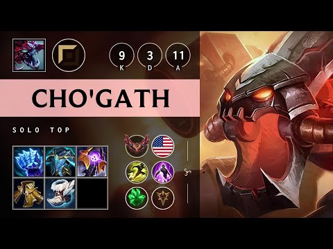 Cho'Gath Top vs Jax - NA Grandmaster Patch 25.21