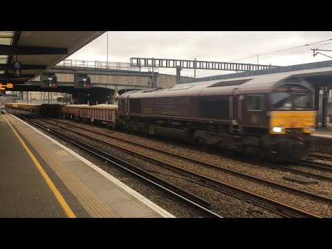 Belmond Royal Scotsman 66746 Speeds Through Ashford Hauling JNA Ballast Wagons 11/1/20