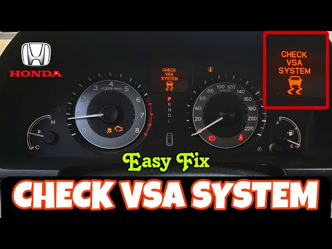 HONDA CHECK VSA SYSTEM EASY FIX.