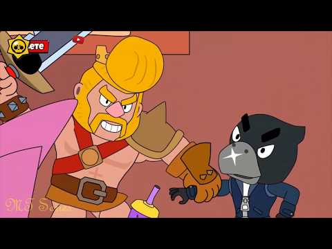 Brawl Stars Animation - Barbarian King Bull VS Gale Gadget ( Parody)