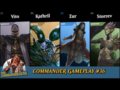 Commander Gameplay #36 - Vito v. Kathril v. Zur v. Storrev [CASUAL EDH GAMEPLAY]