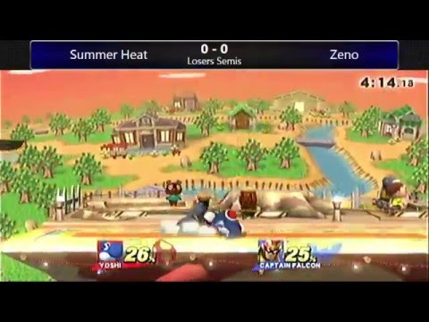 [Sm4sh|03/16/16] Losers Semis: Summer Heat (Yoshi) VS Zeno (Captain Falcon)