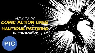 How To Create Comic Action Lines and Halftone Patterns in Photoshop Using Comic Kit